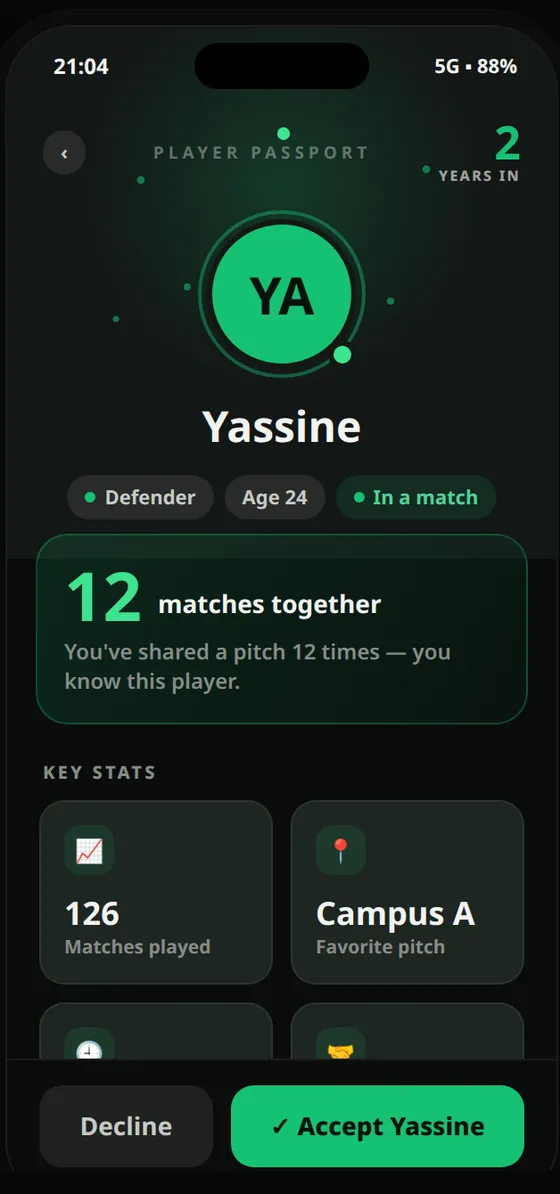 Vamo app screen